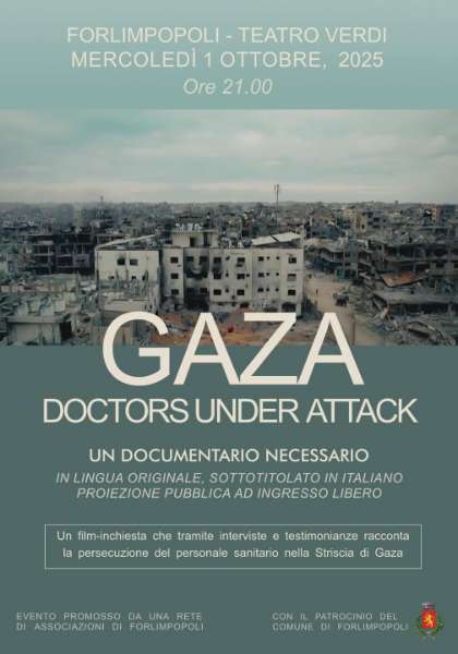 Locandina del documentario GAZA - DOCTORS UNDER ATTACK